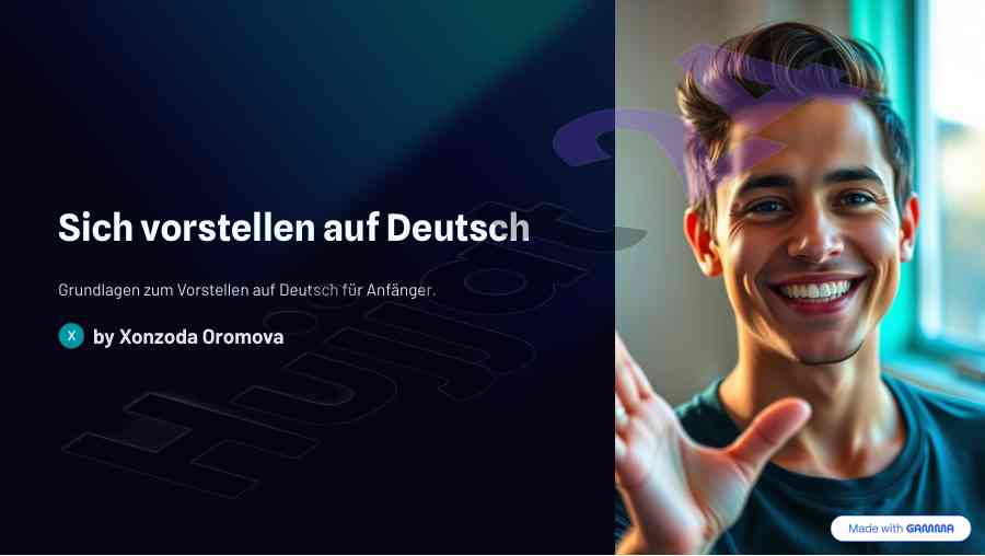 Grundlagen zum vorstellen auf deutsch für anfänger