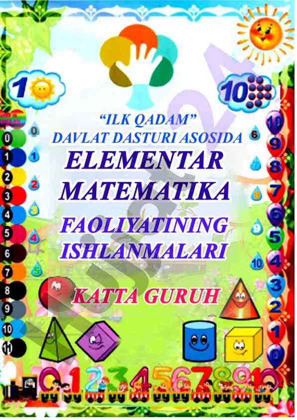Matematika faoliyat ishlanmalari yil davomida