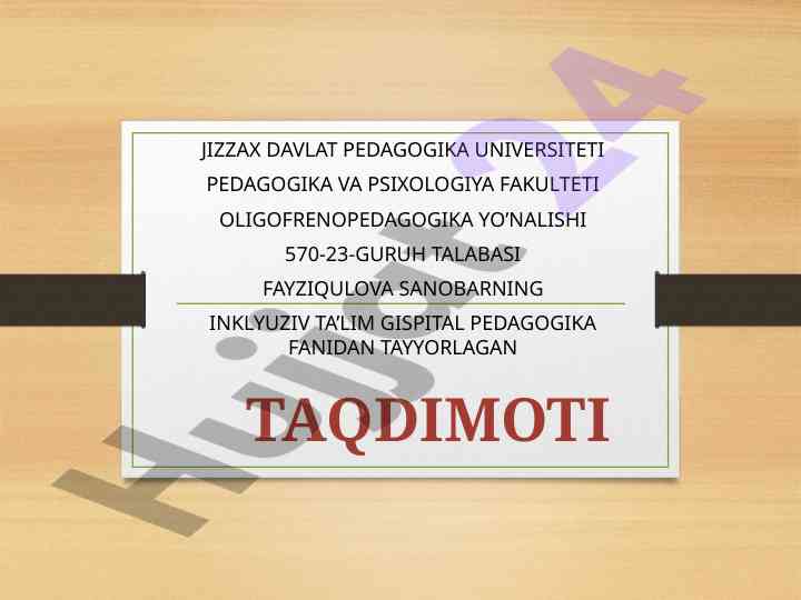 Korreksion pedagogik ishlarni tashkil etish usullari