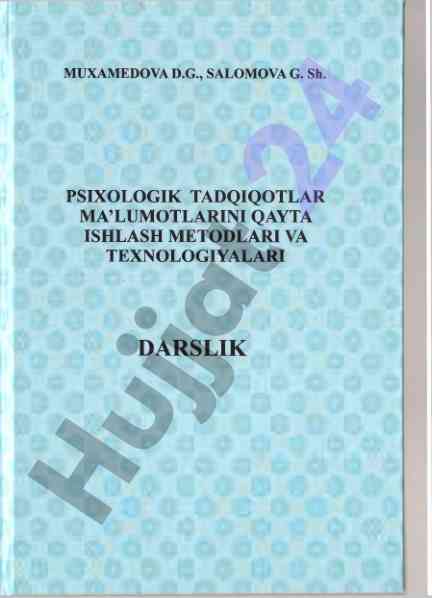 Psixologik tadqiqot ma'lumotlarini qayta ishlash