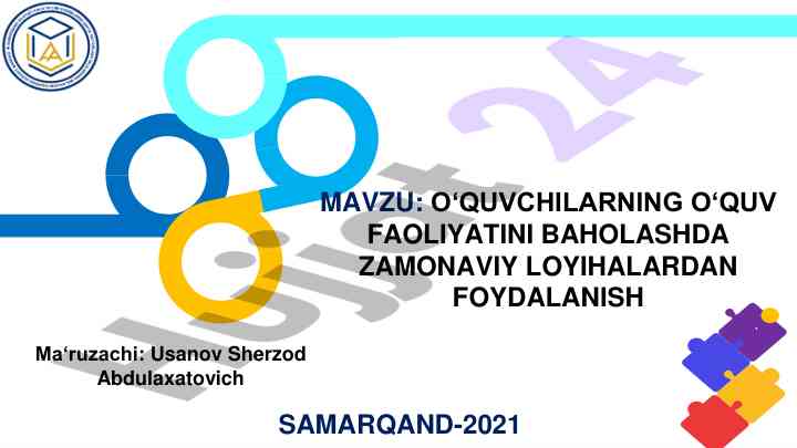 O‘quvchilar o‘quv faoliyatini baholash