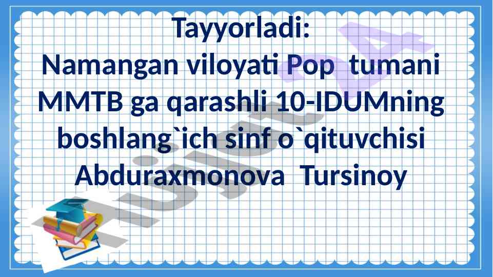 Ikki xonali sonlarni taqqoslash dars ishlanmasi