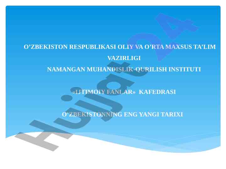 Qoraqalpog’iston mustaqillik yillaridagi ijtimoiy islohotlar