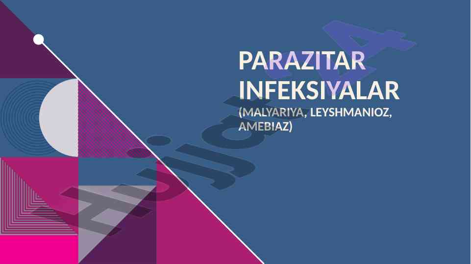 Parazitar infeksiyalar va ularning ta'siri