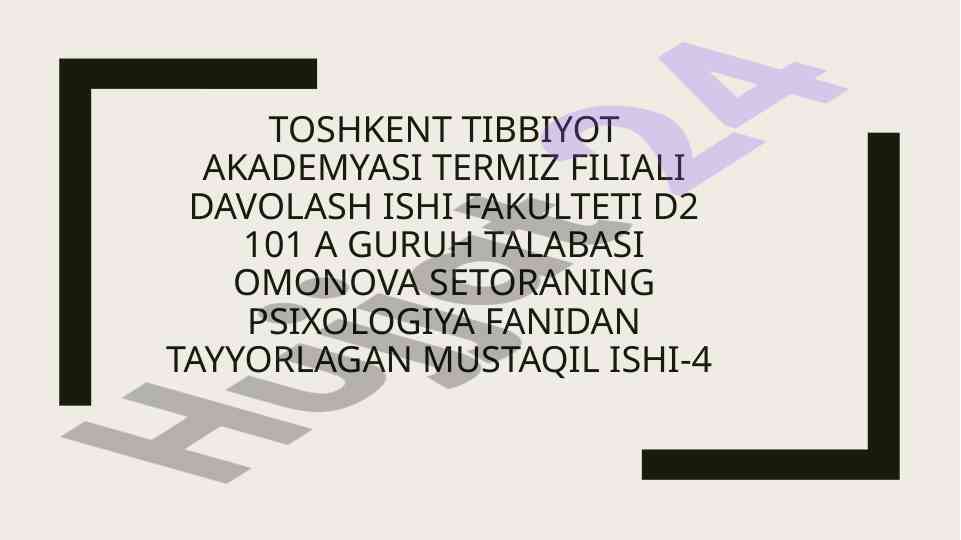 Psixologik kasalliklar va turlari