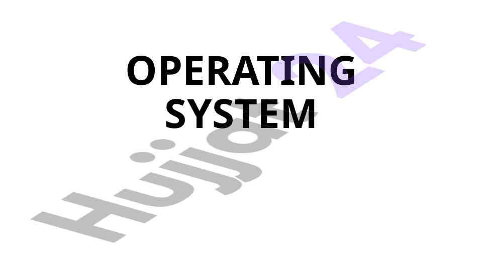 Overview of different types of operating systems