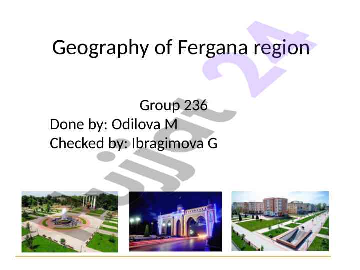 Geography of fergana region overview