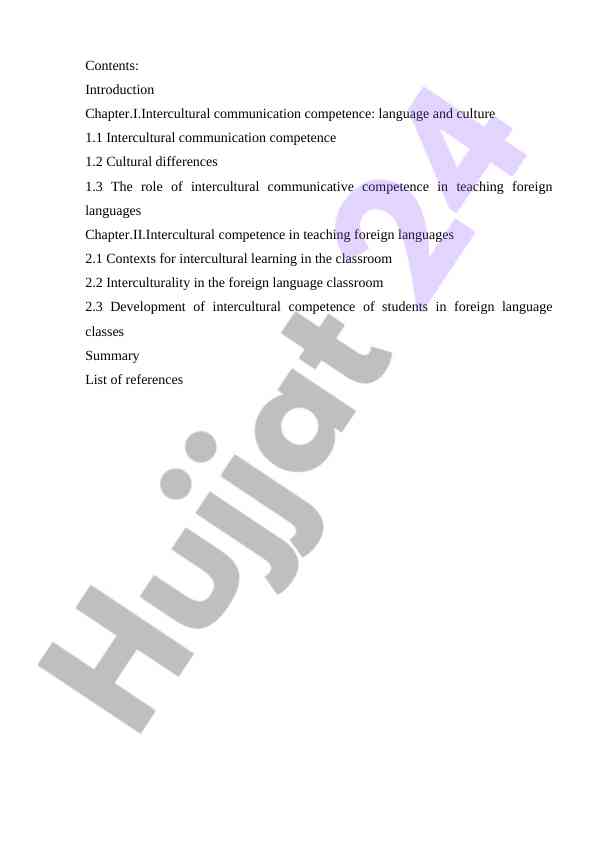 Intercultural Communication Competence In Language Learning