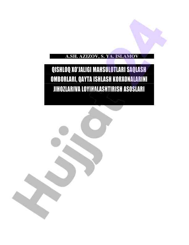 Qishloq xo‘jaligi mahsulotlari saqlash omborlari