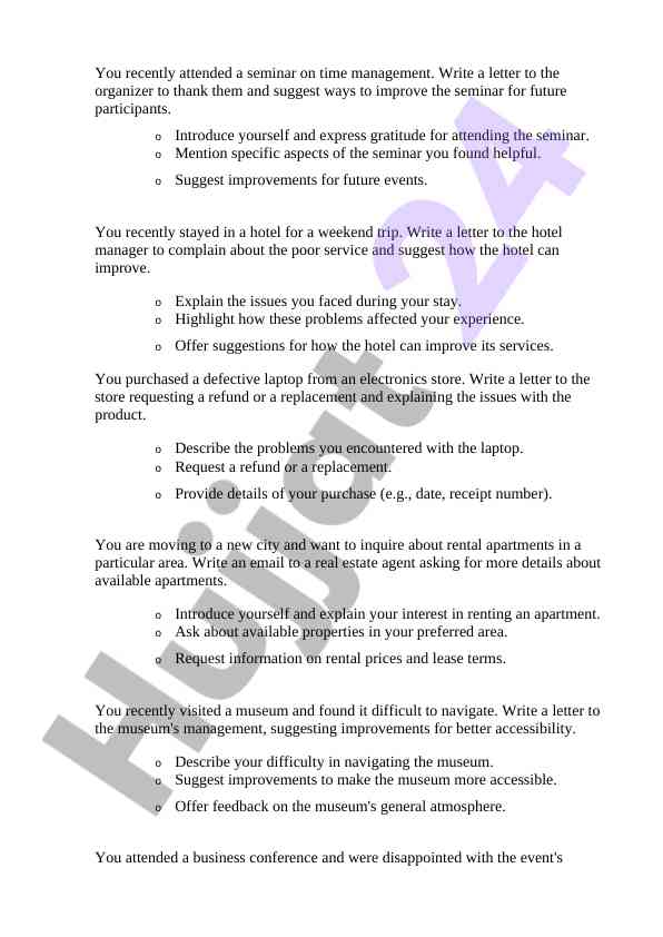 Improving seminar experiences for future participants