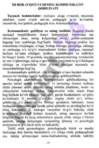O'qituvchining kommunikativ qobiliyati asoslari