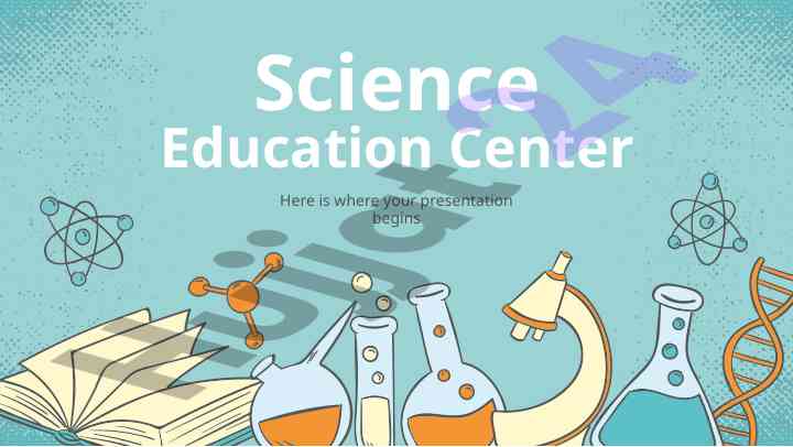 School center presentation template overview