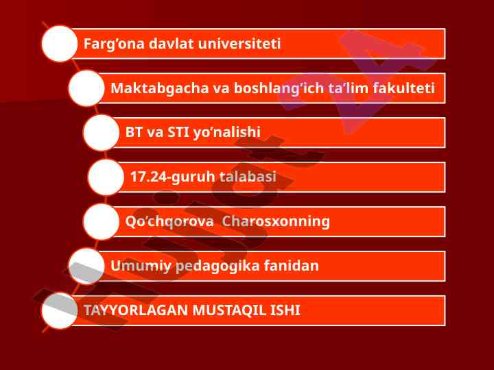 Pedagogik kasbi va ta'lim tizimidagi o'qituvchi o'rni