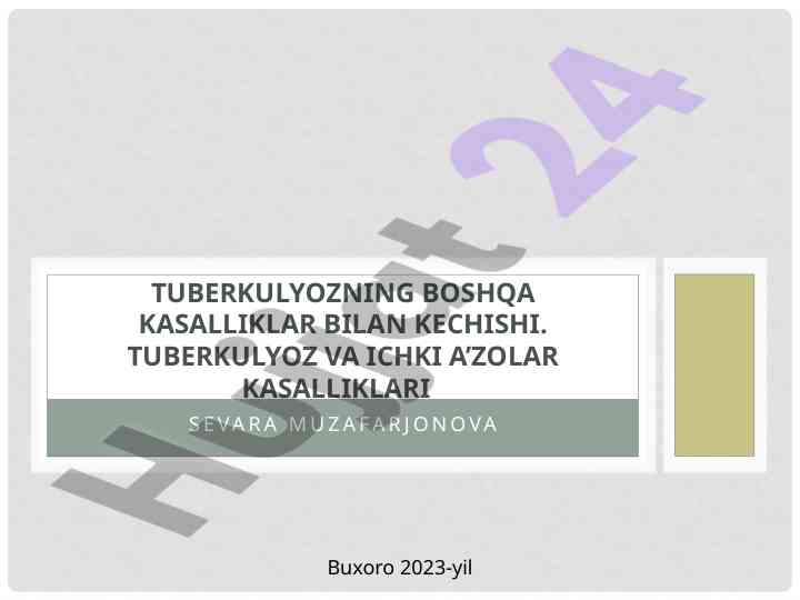 Tuberku luzning boshqa kasalliklar bilan keshishi