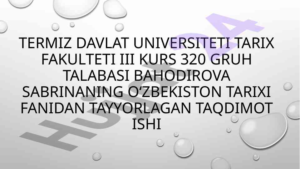 Milliy xuddiy chegaralanish mavzulari taqdimoti