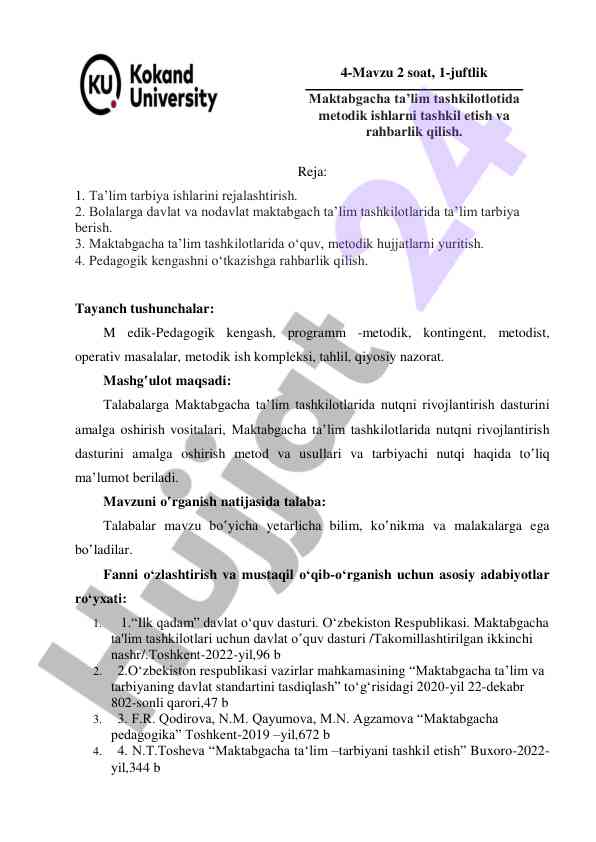 Maktabgacha ta’limda nutqni rivojlantirish dasturi