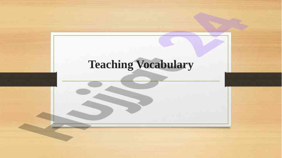 Importance of vocabulary in language learning and fluency