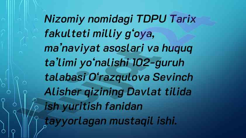 Monologik nutqni shakllantirish nazariy asoslari