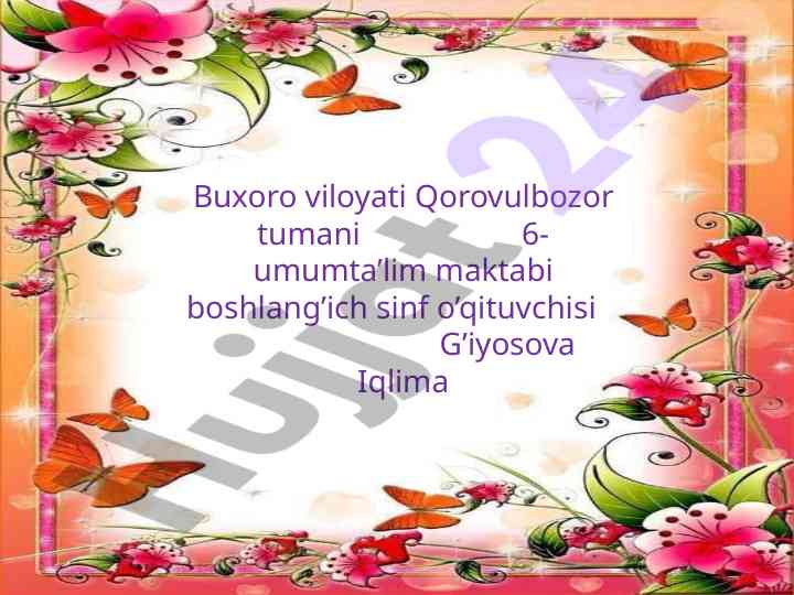 O‘rmonlar va ularning turlari bo‘yicha tavsiyalar