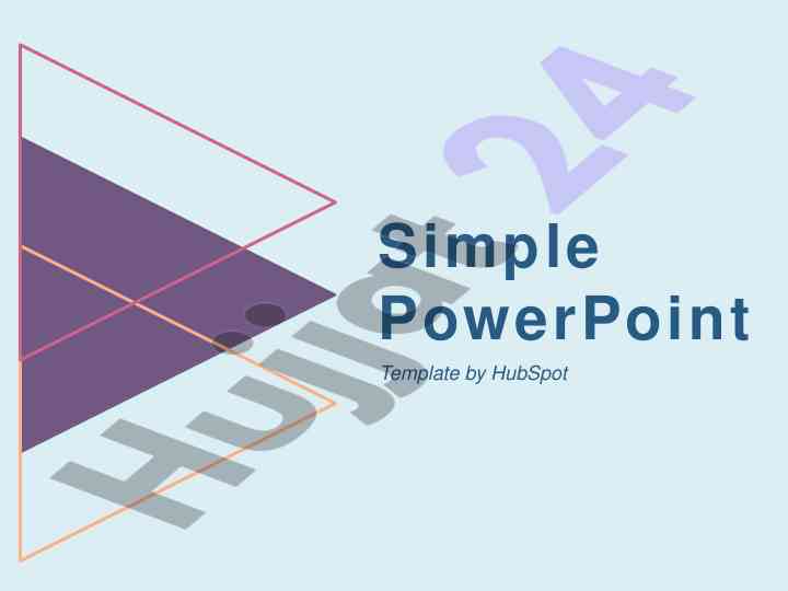 Simple powerpoint template guidelines for effective presentations