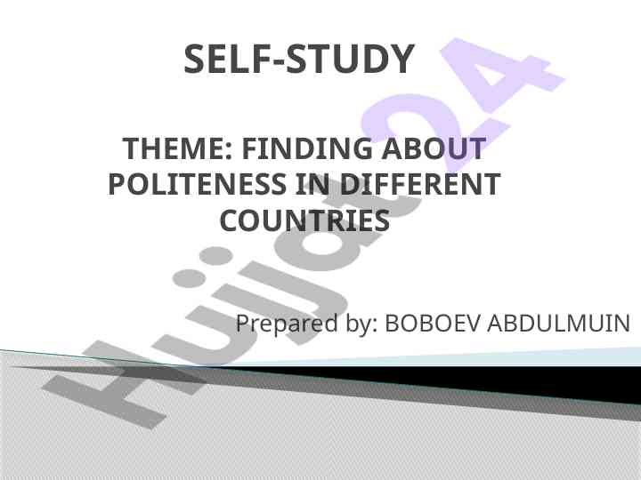 Politeness across cultures in communication