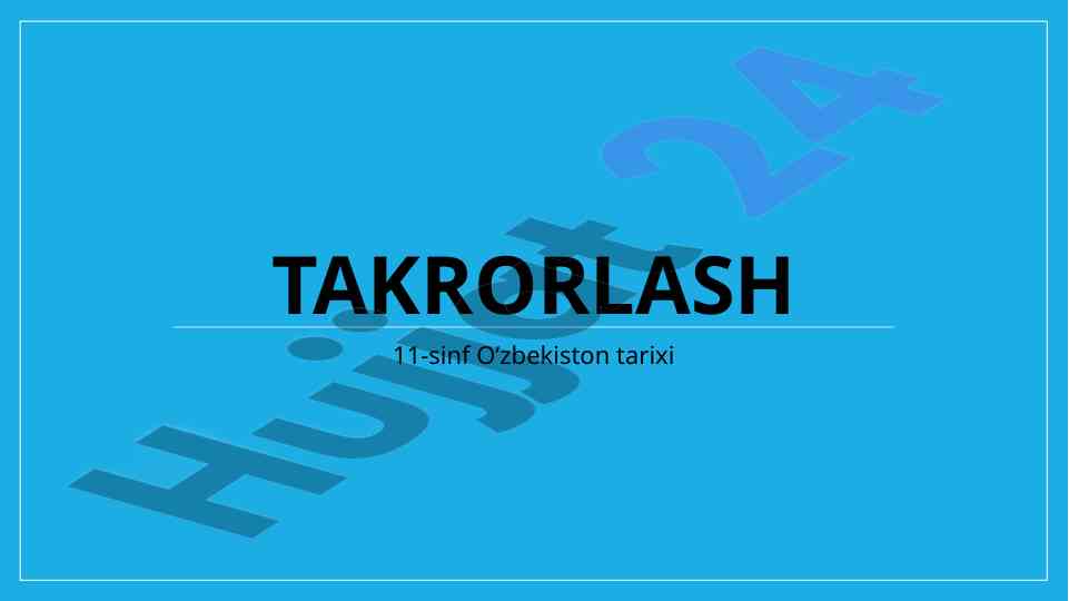 O’zbekiston tarixi va yutuqlar haqida ma’lumot