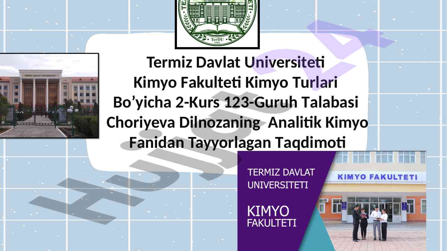 Rux ii kationining analitik kimyosi taqdimoti