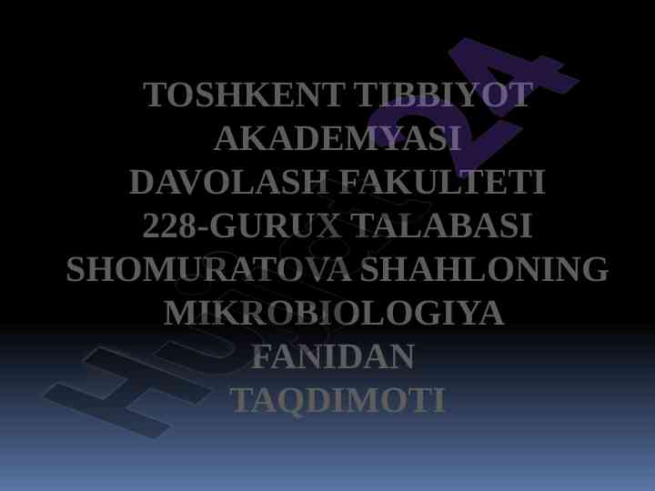 Nanotexnologiyaning mikrobiologiyadagi ahamiyati