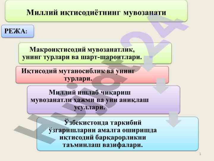 Иқтисодий мувозанат ва макроиқтисодий беқарорлик