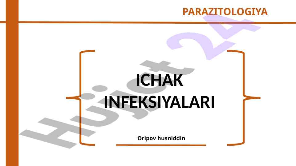 Ichak infektsiyalari bo'yicha parazitologiya tahlili