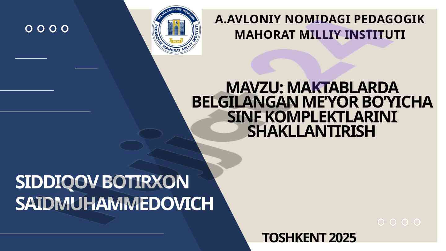 Maktablarda ta'limning samaradorligini oshirish