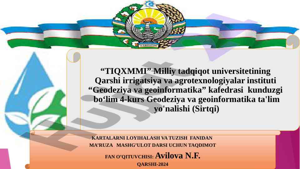 Geografik kartalar haqida umumiy tushuncha