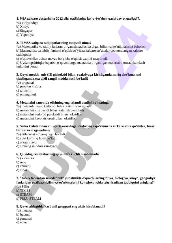Xalqaro tadqiqotlar bo‘yicha raqamlar va savollar