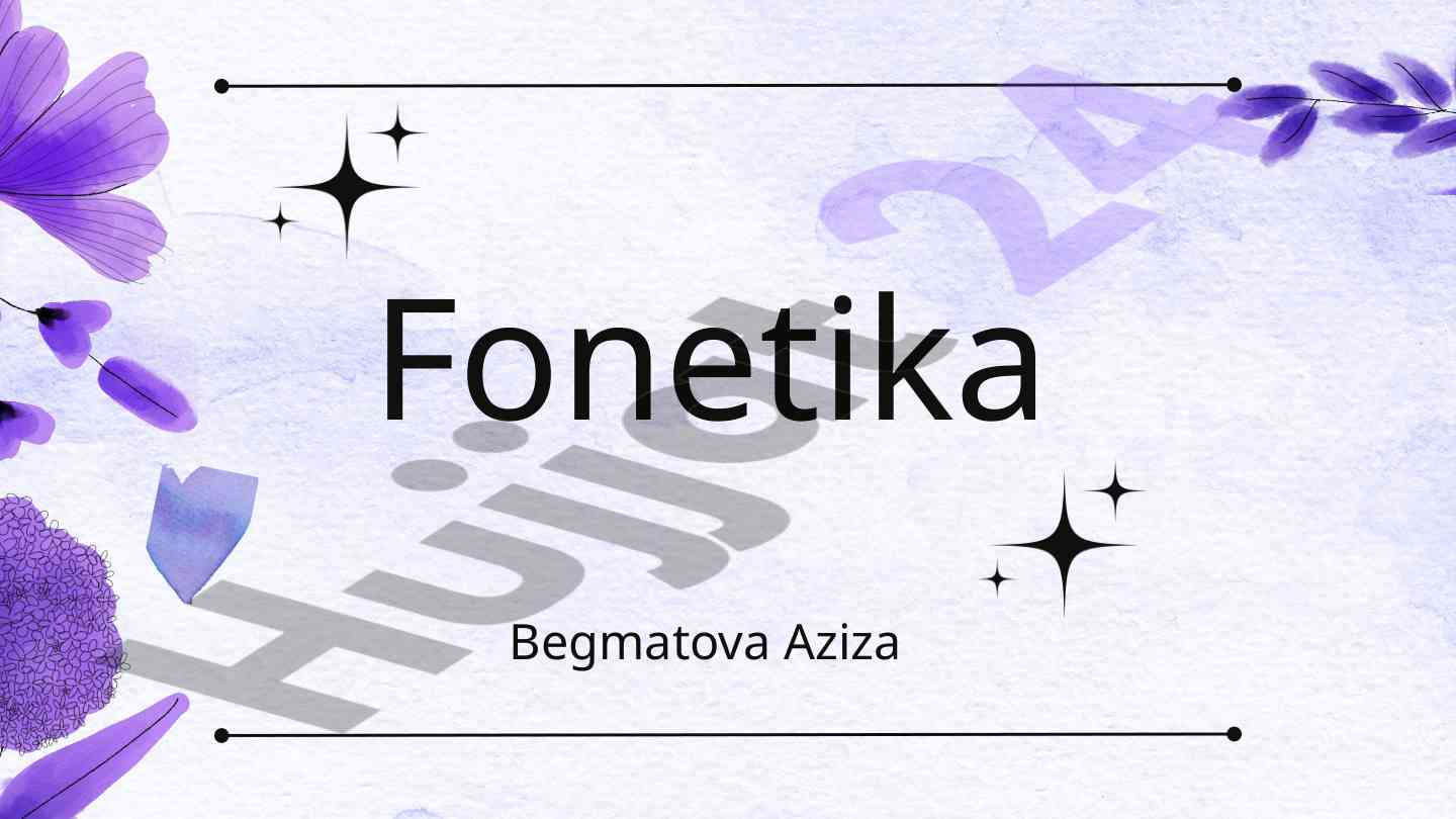 Fonetika o‘zbek tilidagi unli va undosh tovushlar