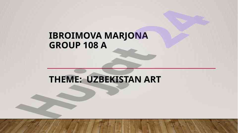 Uzbekistan art overview and cultural significance