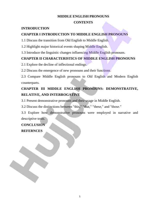 Middle English Zamonasidagi Pronomlar
