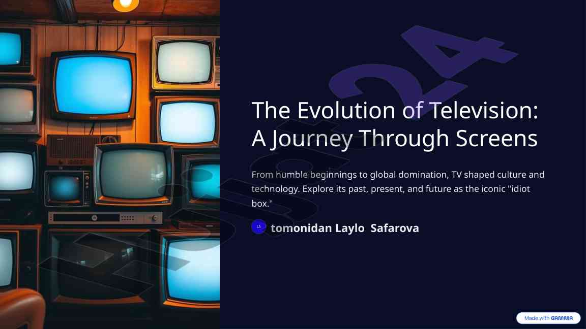 The evolution of television and its cultural impact