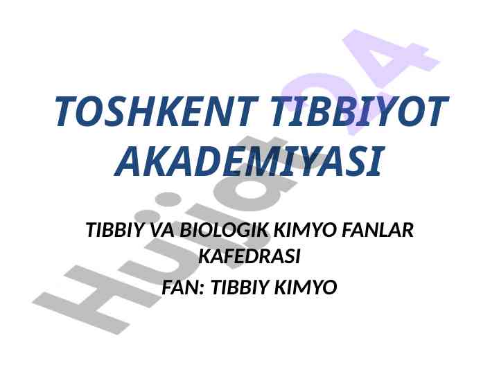 Biogen elementlar haqida tushuncha va sinflanishi