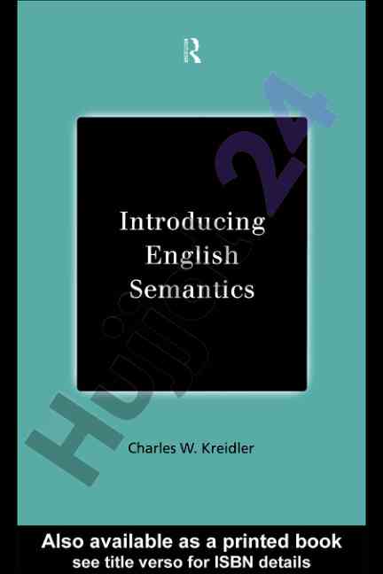 Introducing english semantics overview and key concepts