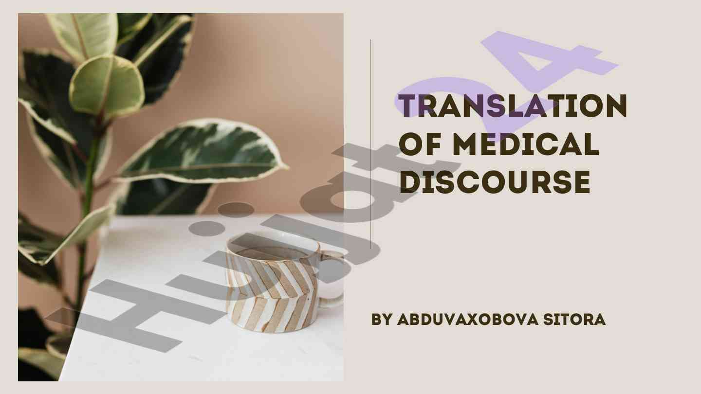 Translation of medical discourse and lesions