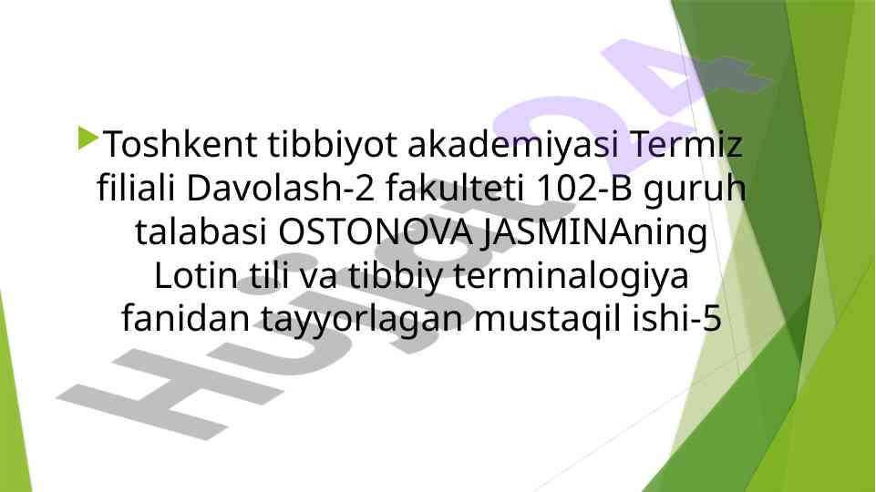 Yunon-lotin dubletlari va yakka aelar tahlili