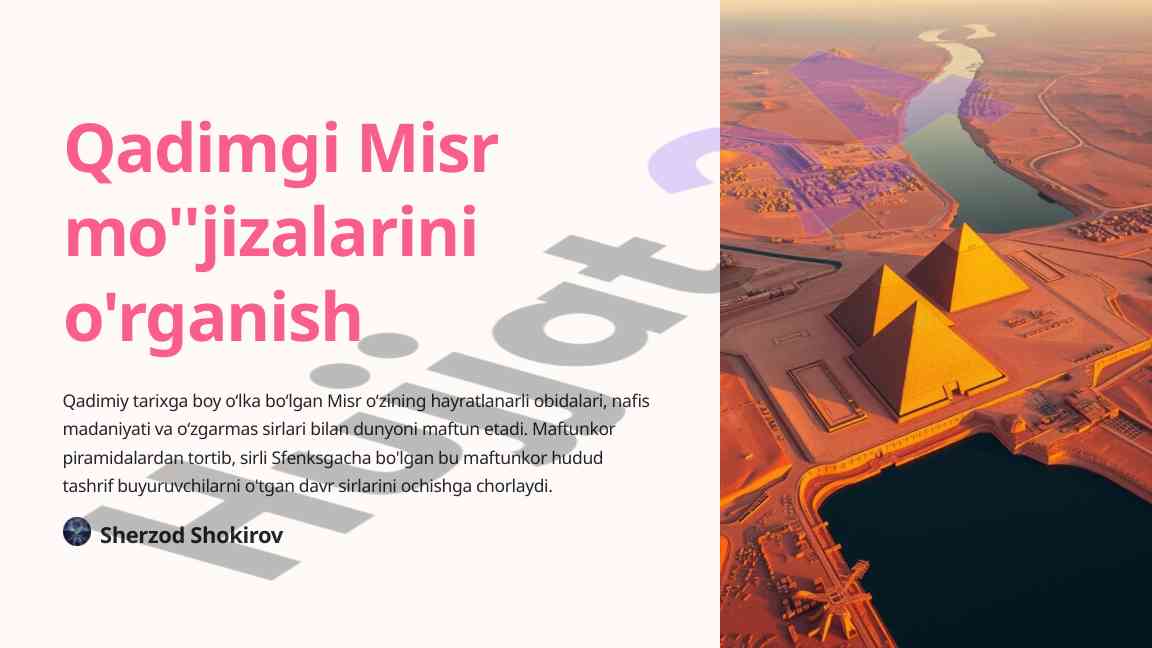 Qadimgi misr mo''jizalari va tarixiy ahmiyati