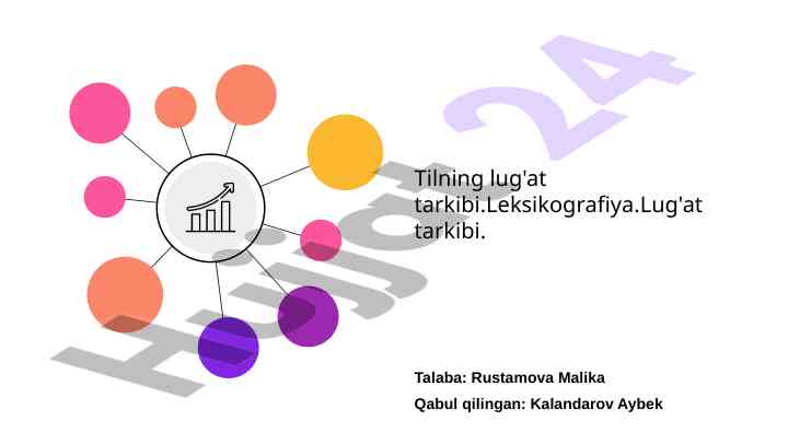 Leksikografiya lug'at tarkibi va tendentsiyalari