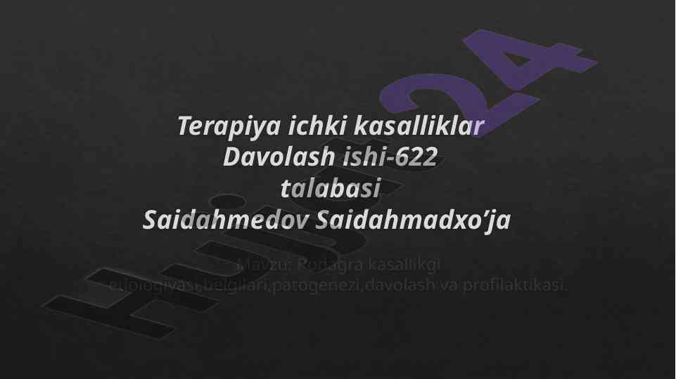 Podagra kasallikining etiologiyasi va davolash usullari