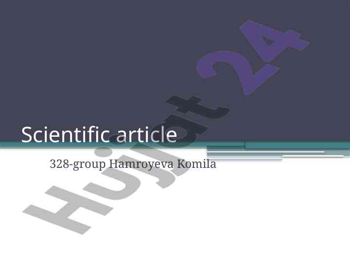 Scientific article on group analysis and findings