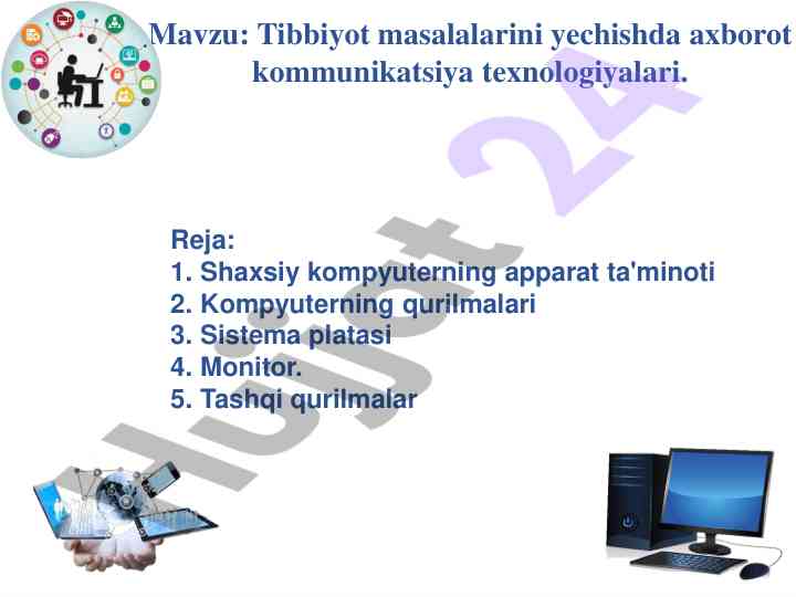 Axborot texnologiyalarini tibbiyotda qo‘llash