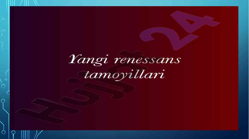 Yangi renesans pedagogikasi tamoyillari