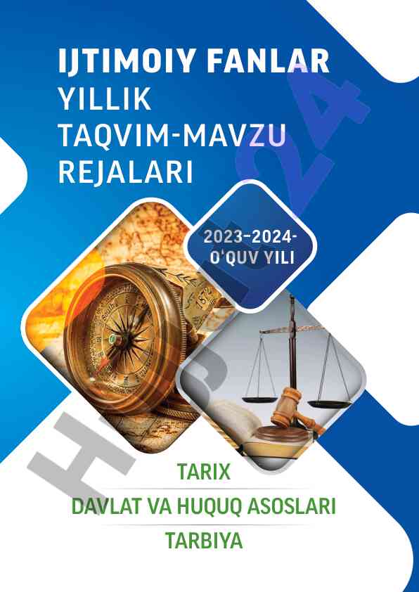 Ijimoiy fanlar yillik taqvim-mavzu rejalari 2023-2024