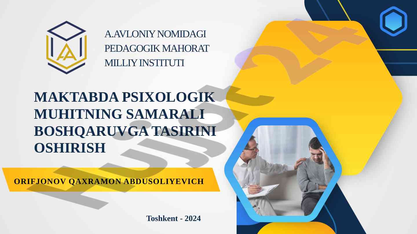 Psixologik muhitning ta’limdagi rolini o‘rganish