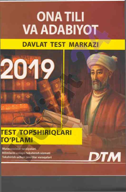 Ona tili va adabiyot test topshiriqlari to'plami